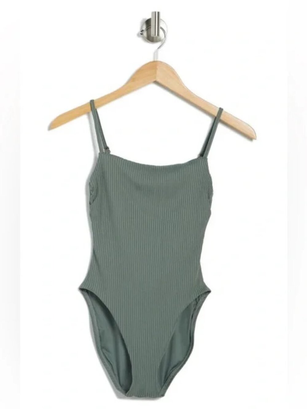 Vitamin A Jenna One Piece Swimsuit in Sea Green EcoRib, Vitamin A Jenna Bodysuit